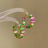 Pez nadando en el cielo azul, Colgante de carpa azul, Pendientes de perlas para mujer, Pendientes adecuados para el verano, Pendientes de diseño nicho
