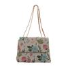 Bolsa de Hombro o Axila de Moda Tendencia Estampada de Gran Capacidad, Puntadas Literarias y Elegantes, Nuevo Estilo Otoño 2025