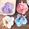Novo Estilo Presilha de Cabelo Orquídea Borboleta para Mulheres, Presilha Lateral Floral Estilo Coreano, Presilha para Franja Atmosfera de Sessão de Fotos, Acessório de Cabelo Floral
