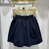 Comércio transfronteiriço peça solta verão cintura elástica qualidade novo estilo simples letra A justo perna larga shorts calças casuais femininas 2