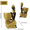 Escultura Preta Europeia Armazenamento Sala de Estar Criativo Casa Estante Decorações Macias Enfeites Varanda Artesanato Resina