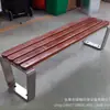 Cadeira de Parque Aço Inoxidável Banco Externo Porco Abacaxi Externo Assento Duplo Casual Longo Anti-corrosão Banco de Madeira