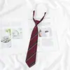 Estilo Universitario JK Japonés Corbata Perezosa Sin Nudo Corbata de Camisa Temporada de Graduación para Mujer vino tinto Traje de Saimen Traje de Licenciatura Corbata de Moño Mujer