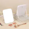 Espelho de Mesa Retangular Portátil para Estudante Quarto de Dormitório Uso Duplo na Mesa Espelho de Maquiagem Espelho de Maquiagem Dobrável de Alta Definição Espelho de Mesa