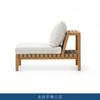 Muebles de Madera Maciza para Exteriores Estilo Nórdico Patio Exterior Playa Marina Casa de Huéspedes Sofá en Forma de L Jardín de Villa Mesa de Centro de Madera Maciza