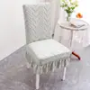 Funda de silla universal para cuatro estaciones para uso en el hogar, respaldo antideslizante todo en uno, funda de silla de comedor integrada, elástica y engrosada