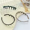 Nuevo Aro para el Cabello de Celebridad de Internet Pinza para el Cabello con Dientes para Lavado Facial de Mujer Pinza Antideslizante para Cabello Roto Onda Francesa de Compresión Diadema de Gama Alta Tocado