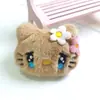 Accesorios de Broche de Peluche de Dibujos Animados Gato KT Colgante hellokitty Gato Flor Accesorios para Ropa Bolsa Zapatos y Calcetines