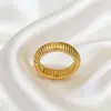 Anillo de Patrón Giroscópico de Venta Caliente Transfronterizo Europeo y Americano, Anillo Versátil de Moda, Joyería Minimalista de Acero Inoxidable de Lujo Ligero Vintage