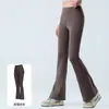Pantalones de Yoga Micro-acampanados con Sensación de Segunda Piel para Mujer, de Cintura Alta, Levanta Glúteos, Adelgazantes, Moldeadores del Cuerpo, Deportivos, Pantalones Acampanados, Fitness al Aire Libre, Pantalones Largos Elásticos