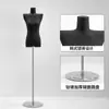 Maniquí de media figura para mujer, modelo de hombro plano negro, accesorios, tienda de ropa, maniquí de mesa, hombro de ángulo recto, expositor de ventana, cuerpo completo