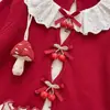 Conjunto de Roupa para Meninas com Patchwork de Renda e Gola Peter Pan com Laço e Babados, Conjunto de Roupa Infantil de Duas Peças, Roupas Infantis Huzhou Zhili Transfronteiriças