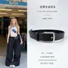 Acessórios de Cinto para Garotas Descoladas, Decorações de Cinto Modernas e Simples, Fabricante de Cintos de Couro, Cinto Feminino, Fivela de Alfinete Punk