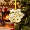Sino de Vento Floco de Neve Pingente para Árvore de Natal 2025 Presente de Natal Arranjo de Atmosfera Pingente de Floco de Neve para Árvore de Natal Árvore de Natal