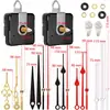 2 juegos de punteros para movimiento de reloj de cuarzo, venta caliente en Amazon, movimiento para reloj de pared DIY, puntero de metal luminoso de madera