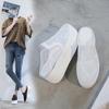 Sapatos Femininos Verão Novo Estilo Meio-dedo Costas Abertas Casuais Femininos Renda Respirável Vazado Estilo Coreano 2026 Sandálias