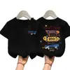 Camiseta de Manga Curta para Meninos Verão 2026 Novo Estilo para Crianças Mais Velhas, Camiseta Básica Fina com Estampa de Desenho Top da Moda