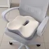 Cojín de asiento al por mayor, cojín de espuma viscoelástica de rebote lento, cojín para sentarse a largo plazo en sillas de oficina, cojín realzador de glúteos, almohadilla de asiento con logotipo