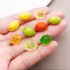 Acrílico Transparente Fruta Estéreo Limón Colgante Colgante Hecho a Mano DIY Pulsera Collar Llavero Accesorios de Joyería