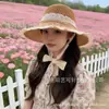 Sombrero de Pescador Floral Transpirable para Mujer Estilo Coreano, para Salidas de Verano, Versátil y Favorecedor, Plegable, Sombrero de Protección Solar