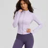 Chaqueta de Yoga Moldeadora de Alta Elasticidad para Otoño Invierno con Control de Abdomen para Mujer, Ropa Exterior Deportiva de Fitness, Sensación de Segunda Piel, Transpirable, Manga Larga, Top para Correr