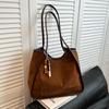 Bolsa de Braço Grande Capacidade Mais Vendida Feminina Casual Tendência Portátil Bolsa Tote Estudante Universitário Deslocamento Bolsa de Ombro
