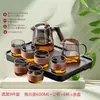 Tetera de Vidrio de Gran Capacidad para Uso en Oficina y Hogar, Tetera Resistente a Altas Temperaturas para Preparar Té, Juego para Preparar Té con Separación de Té y Agua