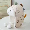 Sombrero Lei Feng Infantil Invierno Estilo Dinosaurio Protección para Orejas Forro Polar Espeso Felpa Suave Bonito Sombrero Cálido para Niños y Niñas