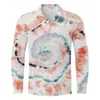 Estación Independiente Comercio Exterior Transfronterizo Ropa Nueva para Hombre Moda Otoño 2025 Casual Camisa de Manga Larga con Estampado 3D para Hombre
