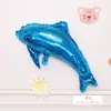 Nuevos Globos de Animales de Dibujos Animados con Temática Oceánica Ins Decoración de Cumpleaños de Bebé Decoración de Escena Delfines, Ballenas, Focas