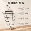 Perchero de doble cara en forma de V de madera maciza y acero al carbono, una solución de almacenamiento versátil para el hogar y los dormitorios, perfecto para apilar dentro de los armarios para colgar ropa y sombreros