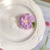 Broche de Camélia de Lã Crochê à Mão, Broche Flor Vermelha Pequena Fofa Retrô, Roupas, Bolsas, Chapéus, Acessórios, Produto Acabado