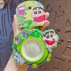 Chaveiro Pingente Autêntico Desenho Animado Shin-Chan Super-Homem Dinâmico Carro Chaveiro Boneca Fofa para Bolsa Decoração