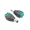 DC5.5 * 2.5 macho terminal de fiação sem soldagem terminal 5.5 * 2.5MM fêmea gire terminal verde energia gire