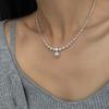 High-end Pearl Colar Mulheres Simples Nicho Design Doce Cool Spice Girl Estilo Moda Luz Luxo All-match Collar Colar Cadeia Colar