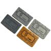 Accesorios de Ropa Etiqueta de Cuero Impresa Logo en Relieve Etiqueta de Cuero Estampada en Caliente Jeans Bolsos PU Microfibra Fabricante Mayorista Marca de Moda