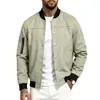 Comercio exterior transfronterizo estilo americano holgado casual cuello mao gamuza color sólido retazos botón chaqueta cárdigan de manga larga