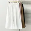 Pantalones casuales cropped de pierna ancha talla grande 100 kg para verano, nuevos de talla grande holgados, pantalones tipo globo de retazos que favorecen la figura 0574