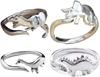 Comercio exterior transfronterizo lindo exquisito dinosaurio modelado anillo joyería moda femenina estegosaurio animal anillo fábrica al por mayor