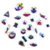 Venta caliente transfronteriza suela de goma k9 fondo plano forma de rhinestone color mágico AB broca para uñas pegatina para uñas DIY accesorios para funda de teléfono móvil