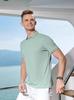 99216#190g Algodón Lanjing Súper Fresco Color Sólido Cuello Secundario Manga Corta Solapa Camisa POLO Grupo T Ropa de Trabajo Ropa de Trabajo