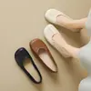 Mocasines de Piel Suave con Suela Blanda para Mujer, Nuevo Estilo Verano 2026 Zapatos Planos Mary Jane, Zapatos de Abuela, Zapatos de Oficina, Zapatos de Piel para Maternidad