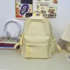 Mochila Estética de Alto Valor Dopamine Milk Fufu para Meninas, Estilo Coreano Simples para Alunos do Ensino Fundamental II e Médio, Mochila Compacta para Alunos do Ensino Fundamental