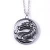 Mortal Kombat Palacio Mágico Imperio Juego de Lucha Logo Llavero de Dragón Colgante de Collar
