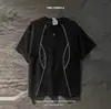 Camiseta de Manga Corta para Hombre, Nueva Marca de Verano de Moda, Estilo de Nicho, Ropa de Calle de Media Manga, Retro Americano, Camiseta Fresca y Elegante