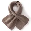 Bufanda de cachemira para niños, estilo largo tejido, nuevo diseño otoño/invierno, cálida y resistente al frío, bufanda pequeña, calentador de cuello cruzado, versátil y cálido