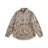 Roupas Vintage Yidao 2026 Outono Novo Retrô Americano Camisa Floral Estampada Integral de Manga Longa para Homens e Mulheres, Camisa Elegante de Alta Qualidade
