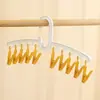 Estante para colgar sombreros, Estante de ganchos sin perforación, Pinza para toallas, Gancho para abrigos y sombreros, 10 Pinzas, Ganchos sin perforación
