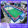 Campo de fútbol inflable de grado de competición, sistema profesional de marcado de límites, alfombrilla antideslizante y resistente al desgaste, entrenamiento juvenil de fútbol
