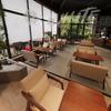 Conjunto de Mesa y Sillas de Madera Maciza para Cafetería de Moda, Sofá Cómodo Estilo Japonés, Cabina de Alto Nivel de Fábrica para Taberna, Bar, Tienda de Té de Leche